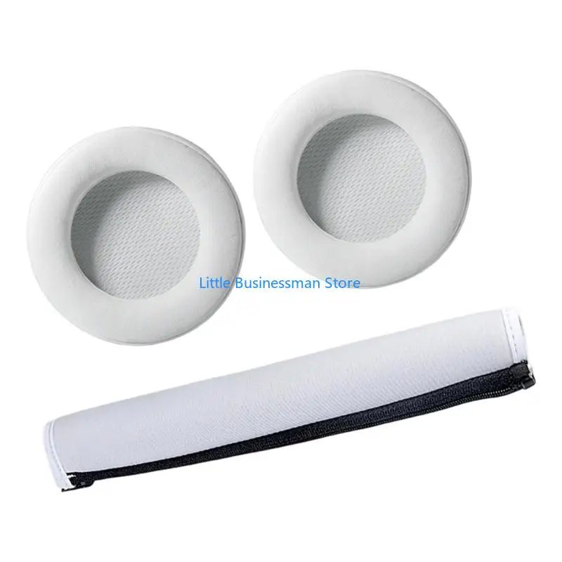 Set aus Proteinleder-Ohrpolstern und Oberbandabdeckung für den täglichen Over-Ear-Gebrauch M76A – Detail 3