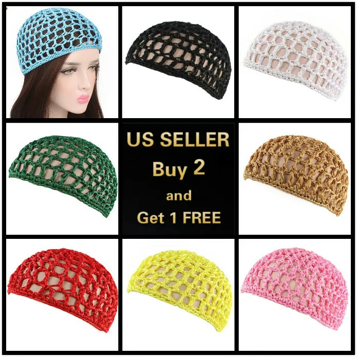 

Mesh Hair Net Crochet Cap Fishnet Hairnet Hair net Snood Sleeping Night Cover
