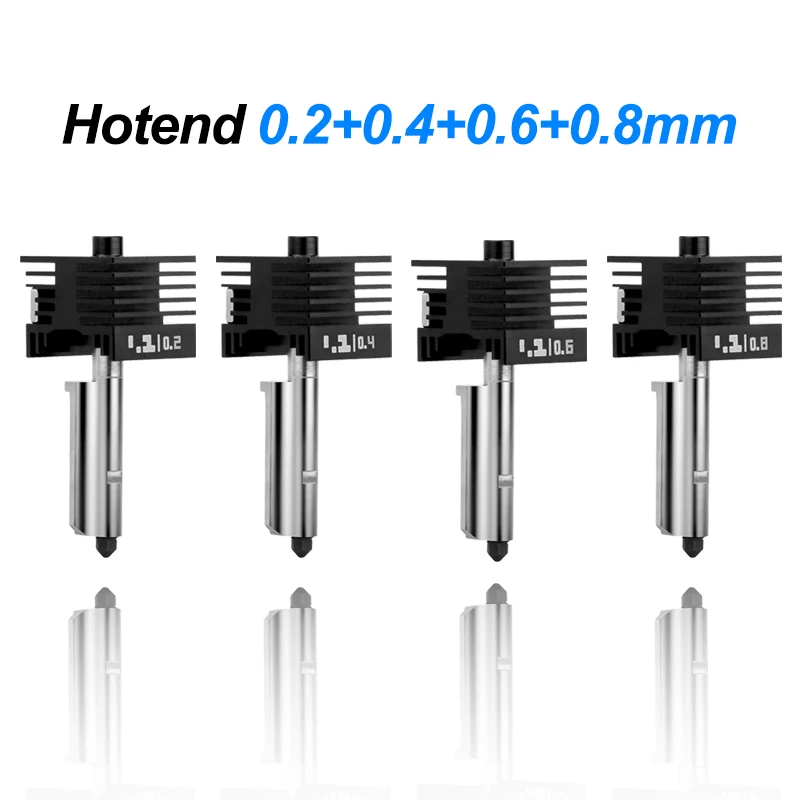 Verbeterde Hotend Voor Bambu Lab P2S 0.2 0.4 0.6 0.8mm Gehard Stalen Mondstuk Vervang Hot End Kit Voor Bambu Lab P2S Nozzle Montage