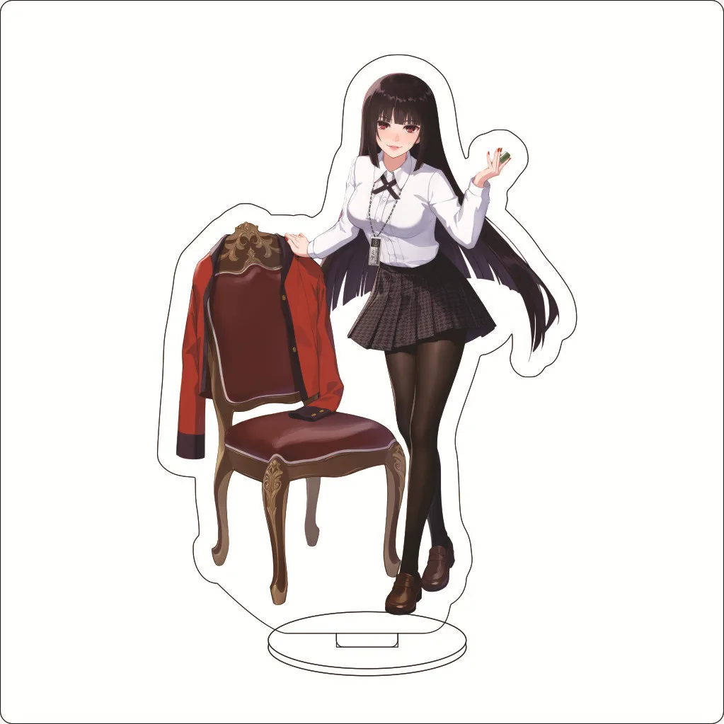 16CM Anime Kakegurui‌ Jabami Yumeko Saotome Meari Momobami Kirari Ikishima Midari Cos Acrylic Figure Stand Gifts Ornaments - view 3