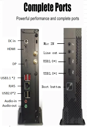 مصنع تخصيص 13th I5-13400 H610 شرائح العرض المزدوج DDR4 4G UHD الرسومات كمبيوتر صغير #4