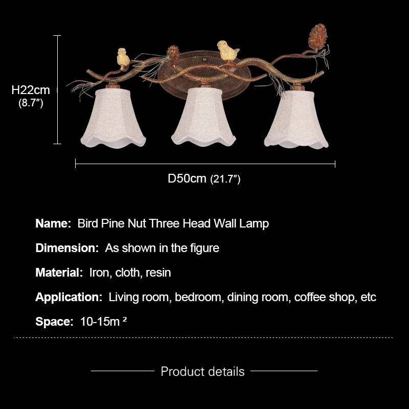 ALBERT Modern Retro Wall Sconce Lamp LED Creative Bird Decor Mirror Light For Home Living Bedroom Bedside Corridor