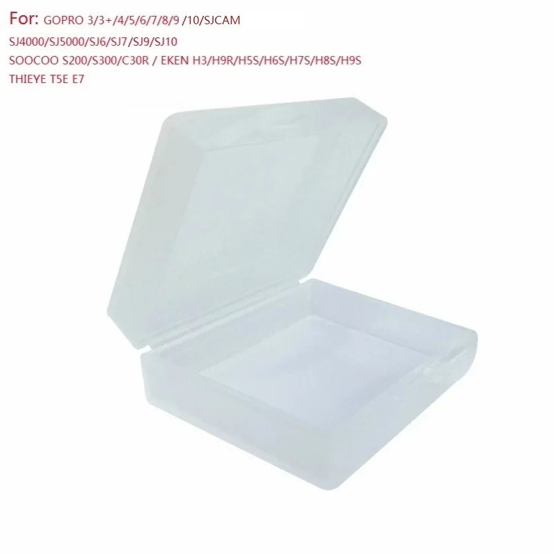 Battery Case Storage Box Cover for GoPro Hero 10 9 8 7 5 Xiaomi Yi Mijia SJ4000 SJ6/8 Pro SJ9 C30 EKEN H9 T5E Camera Accessories