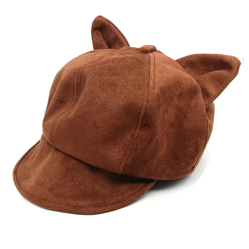 2025 الخريف والشتاء القطن طباعة قبعة مثمنة قبعة موزع الصحف قبعة الرسام العسكري قبعة لفتاة والنساء 11 #3