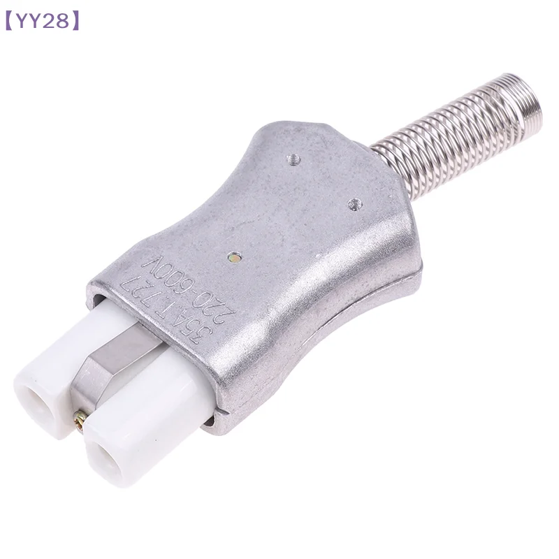 【YY28】New 6mm IEC C8 Ceramic Wiring Industry Socket Plug High Temperature Male Female Connector Electric Oven Power Outlet 35A