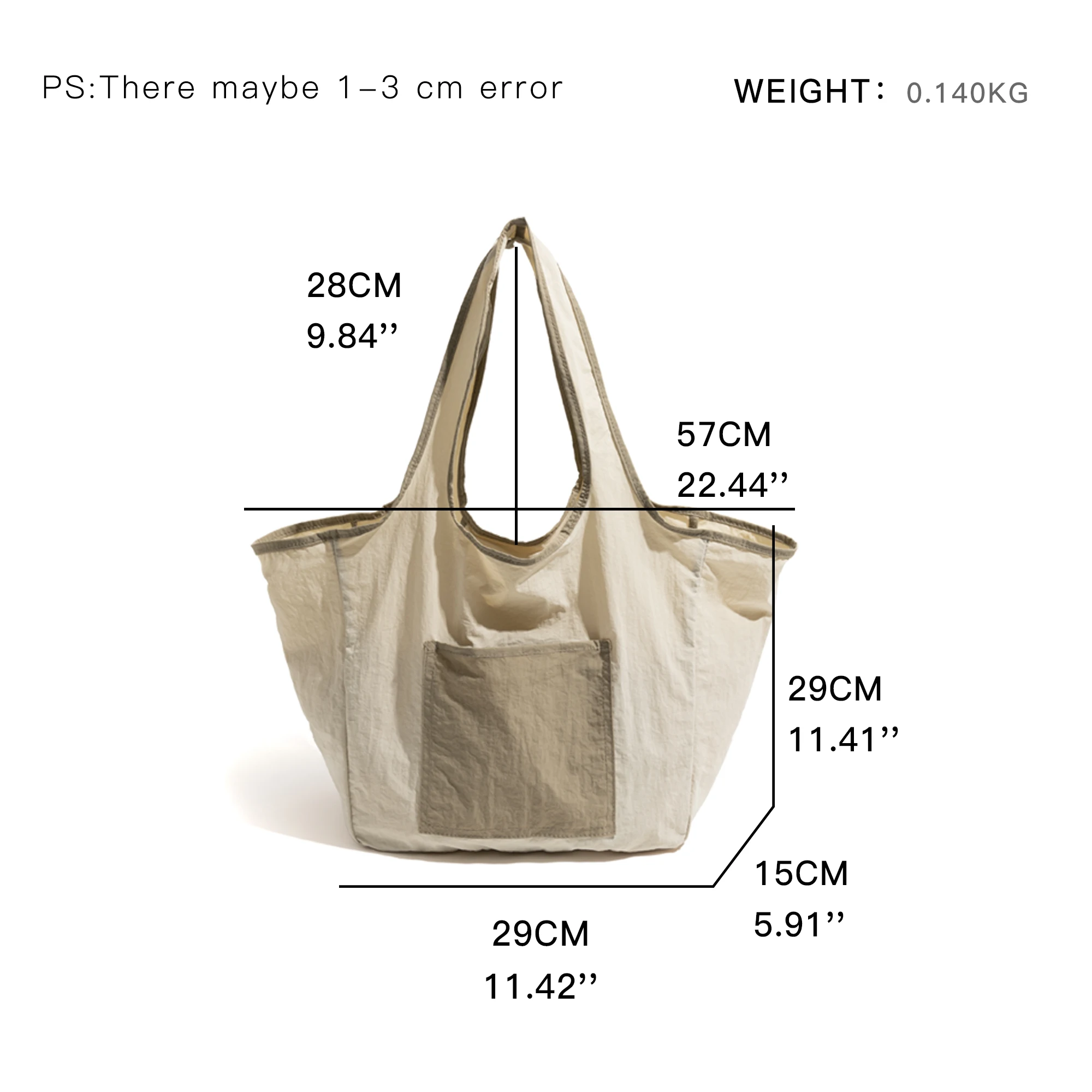 MABULA Large Capacity Shopping Grocery Bag Collapsible Nylon Lightweight Portable Colorful Simple Casual Women's Tote Handbag