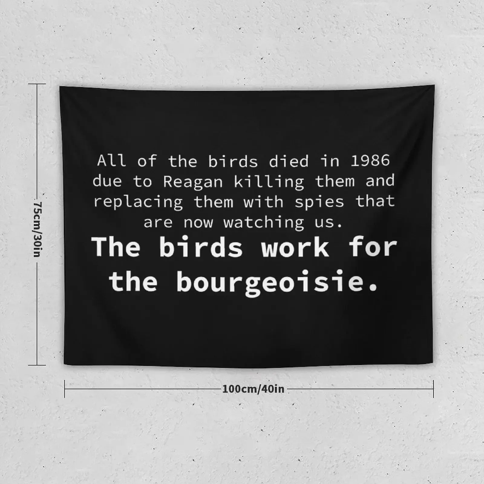 The birds work for the bourgeoisie. Tapestry Living Room Decoration Decorative Paintings Wall Deco Tapestry