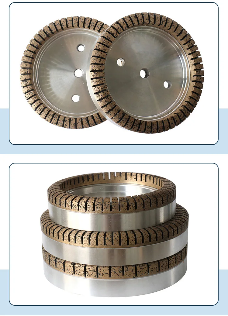 Full Segmented Diamond Grinding Wheel 130/150mm Diameter Metal Bond Cup-Shape Glass Grinding Wheel for Glass Edge Machine