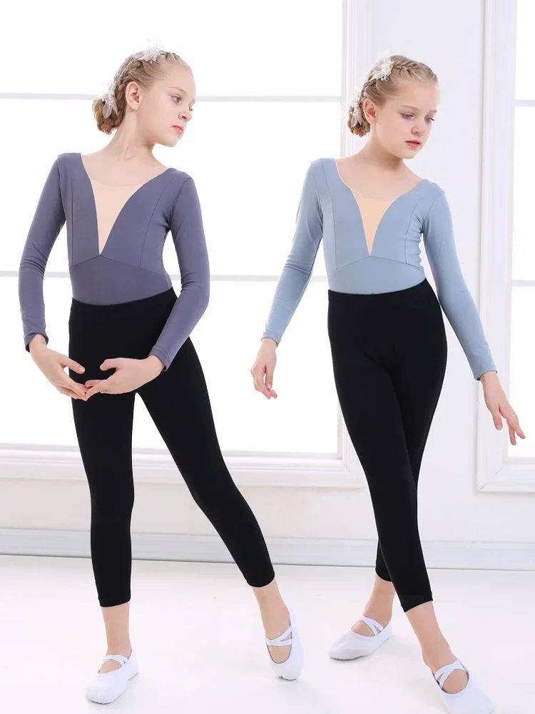 Children's Dancing Clothes Women's New Autumn and Winter Long Sleeves Girls' Practice Chinese Ballet Grading Performance