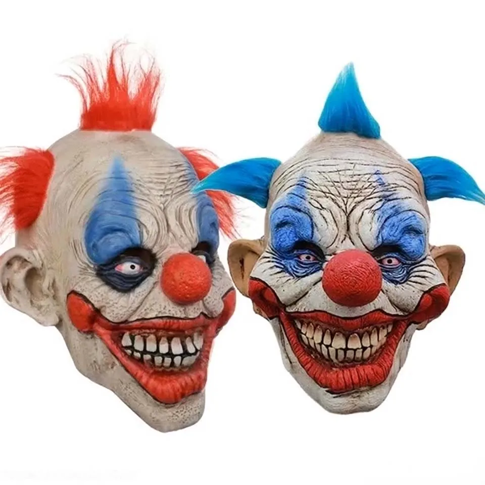 New Costume Mask Halloween Joker Cosplay Adult Unisex Headgear Clown Demon Accessory Demon Accessory Carnival Props