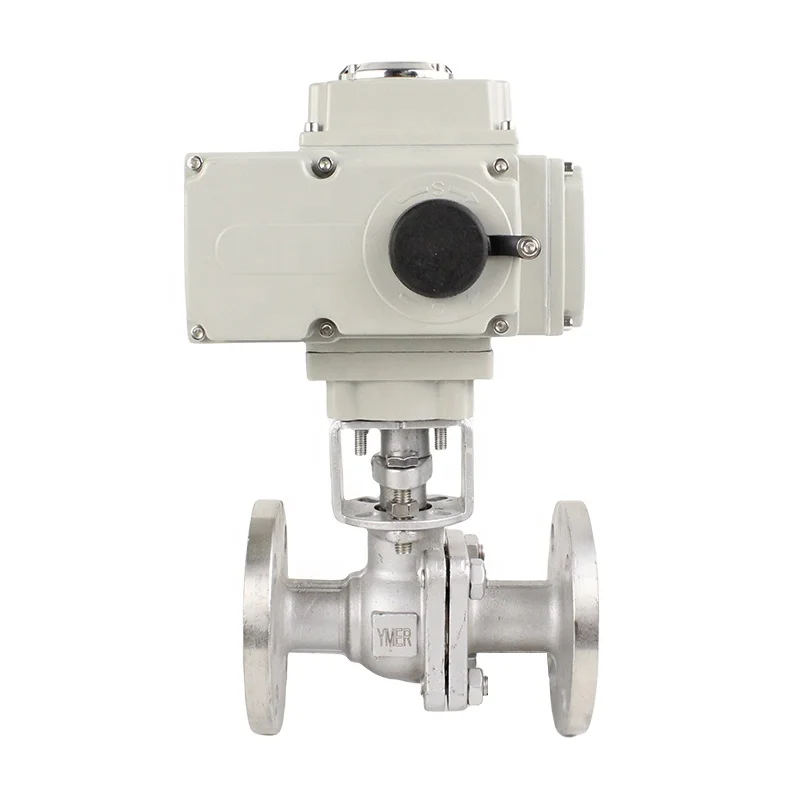 

Original Stainless Steel Electric Two-Way Flanged Ball Valve AC220V for Water Steam Supply System Sizes Dn15 Dn20 Dn25 Dn32