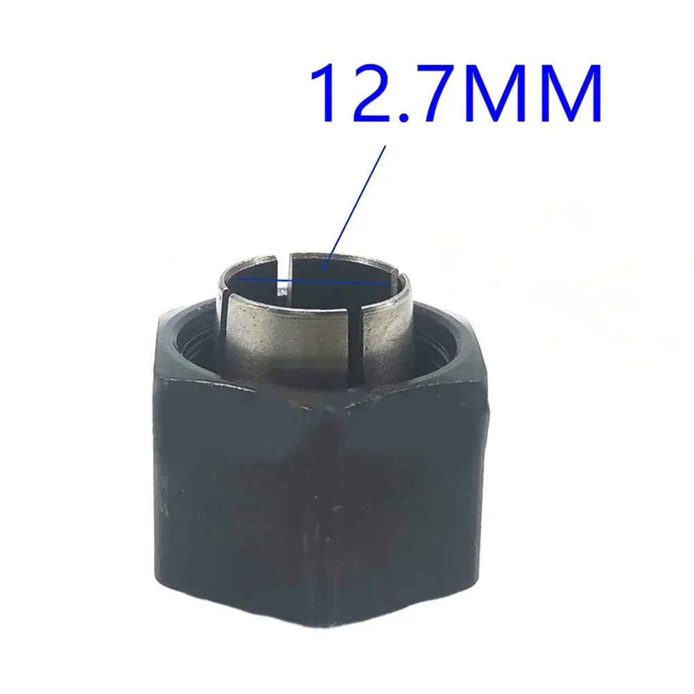 1szt 12mm/12.7mm tuleja zaciskowa do frezarki DW6212 DW616 DW618 DW621K DW616M Czarny metalowy elektronarzędzia Części Akcesoria