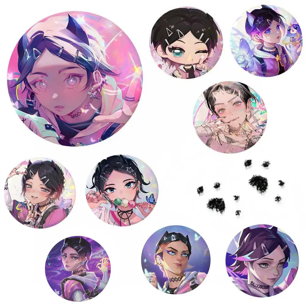 Clove Valorant Game Round Badges Can Be Used To Decorate Clothes And Backpack Pins