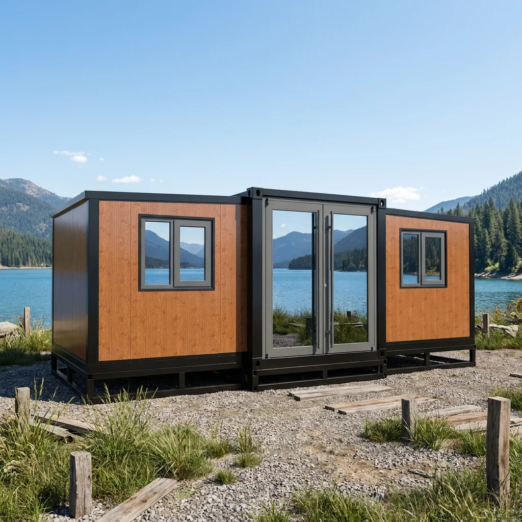 Expandable Container House Hurricane Roof Tiny Prefab Home 2 3 Bedrooms Tiny Villa for Hotels Home Office Modern Design