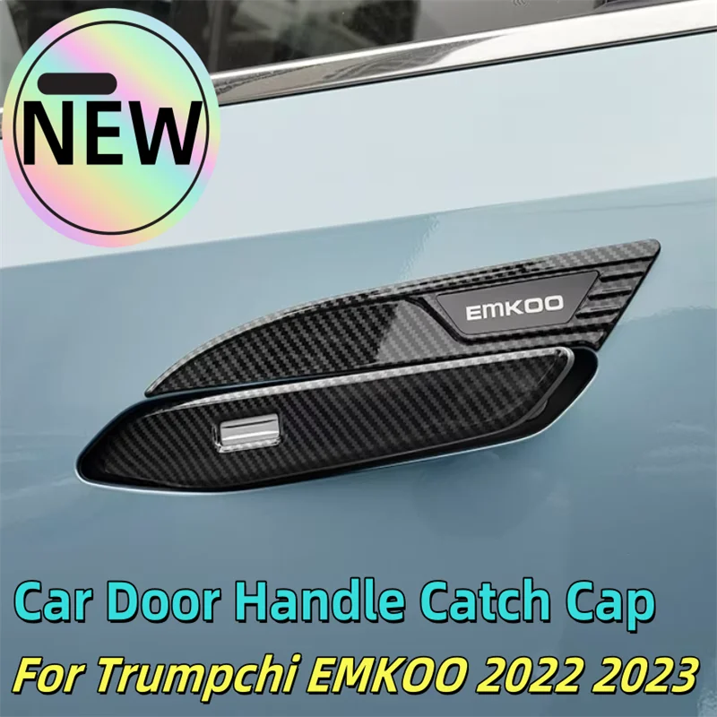 

For Trumpchi EMKOO 2022 2023 Exterior Accessories Car Door Handle Catch Protection Cap Cover Trim 4PCS
