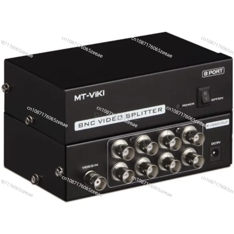 1x8 Port BNC Video Splitter, 1 BNC in 8 BNC Out, CCTV DVR Multi-screen Monitoring System Distributor