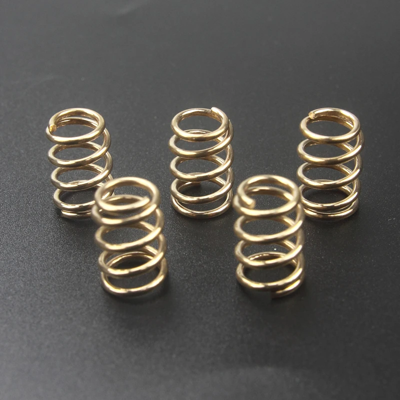 

10mm (D) x 14mm (H) Phosphor Bronze Spring (5 pcs) Flashlight DIY Parts