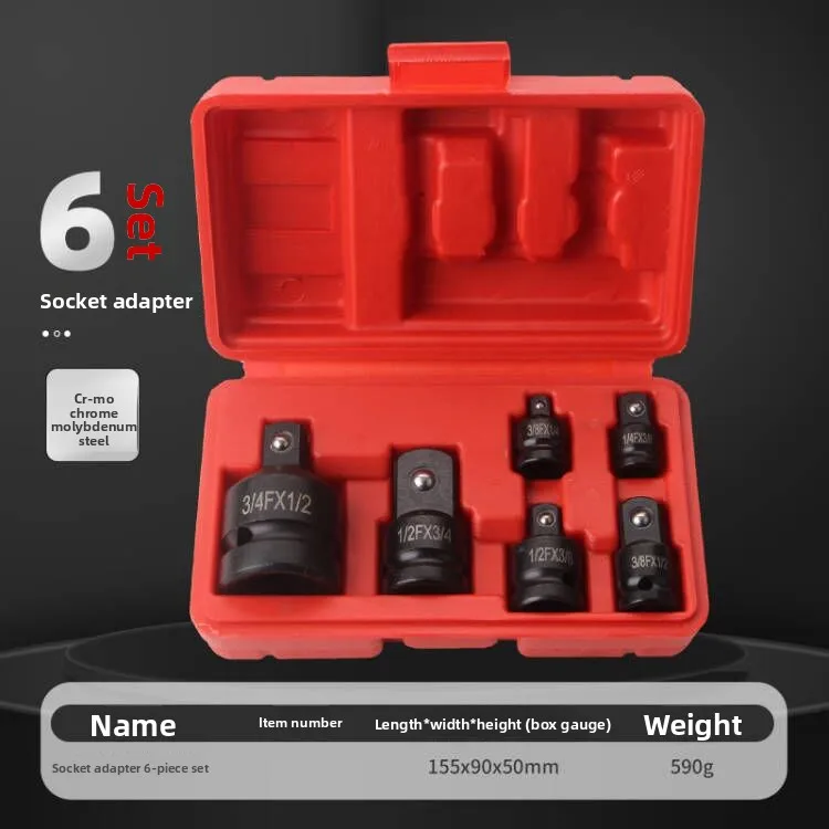 Impact Socket Adapter Reducer Set 1/2 3/8 1/4 Inch Use Wrenches Drills in Auto and Impact Driver Construction Work