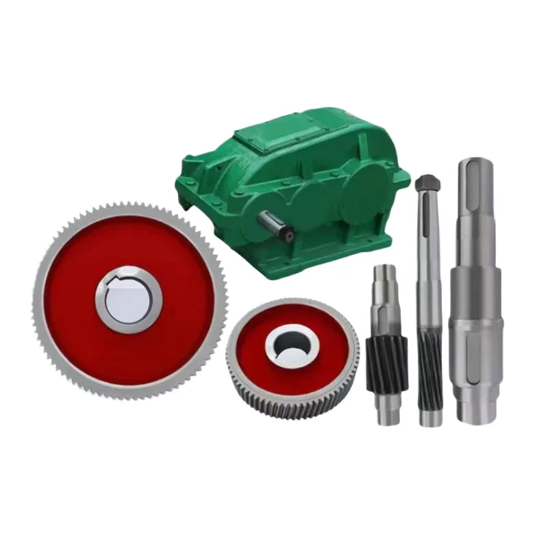 

350 cylindrical gear reducer accessories full gearbox soft gear surface transmission durable