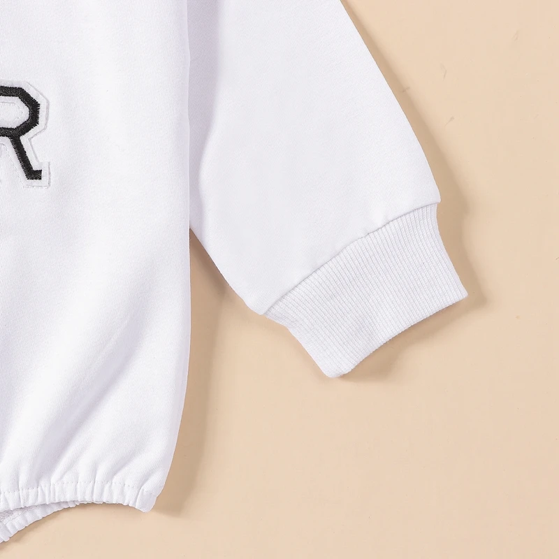

Infant Baby Boy Girl New Year Outfit Long Sleeve Bubble Romper Crewneck Oversized Sweatshirt My 1st New Years Clothes
