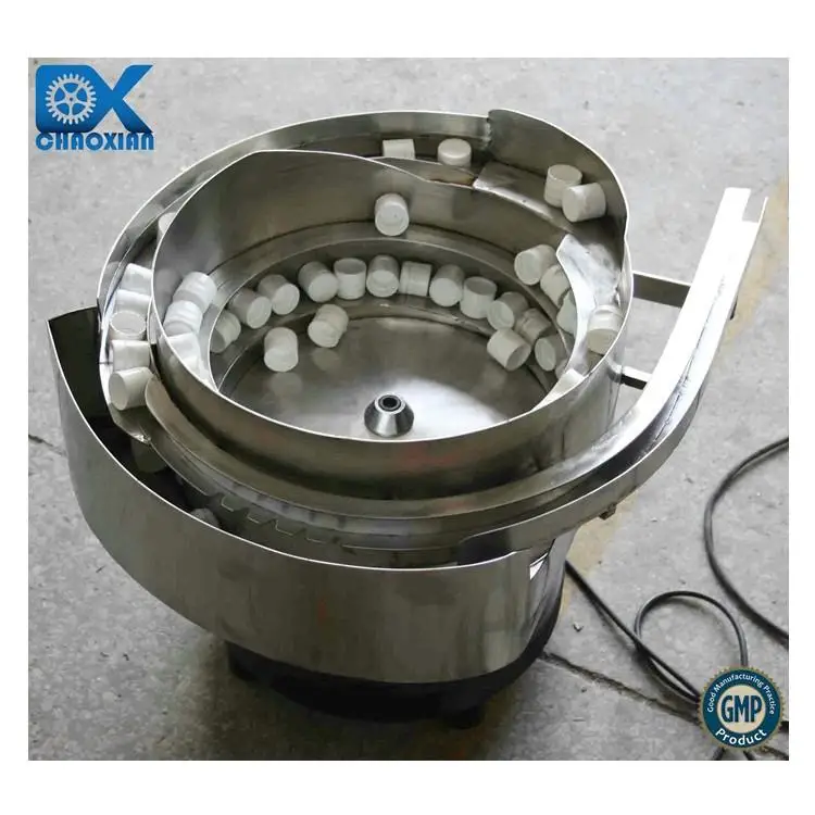 Automatic Desktop Bowl Vibration Feeders For Screw Food Bottle Capping Line Bottle Cap Feeder