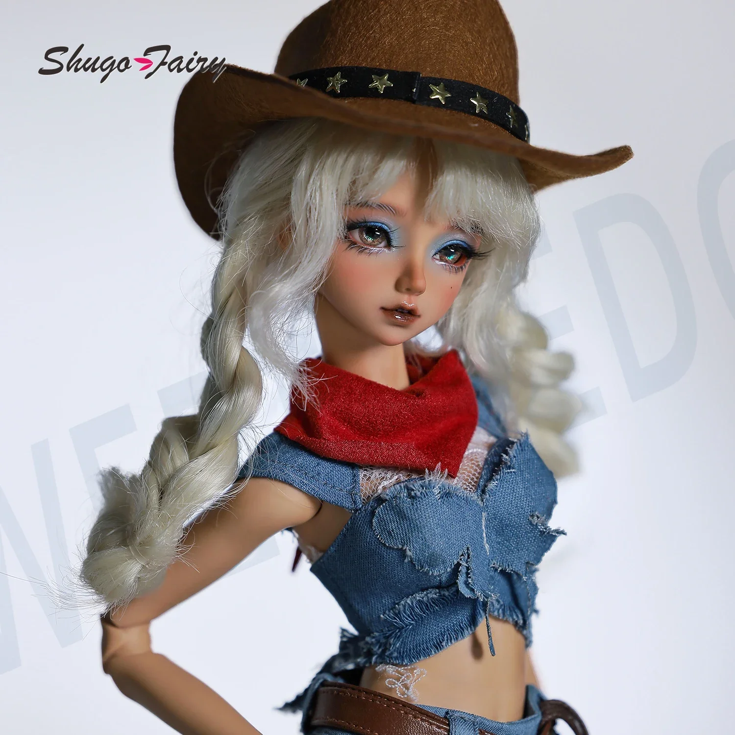 Sano D BJD 1/4 - Vintage Western คาวบอยอัศวินอะนิเมะสไตล์ Ball Jointed ตุ๊กตาชุดพร้อมชุดและอุปกรณ์เสริม ShugaFairy