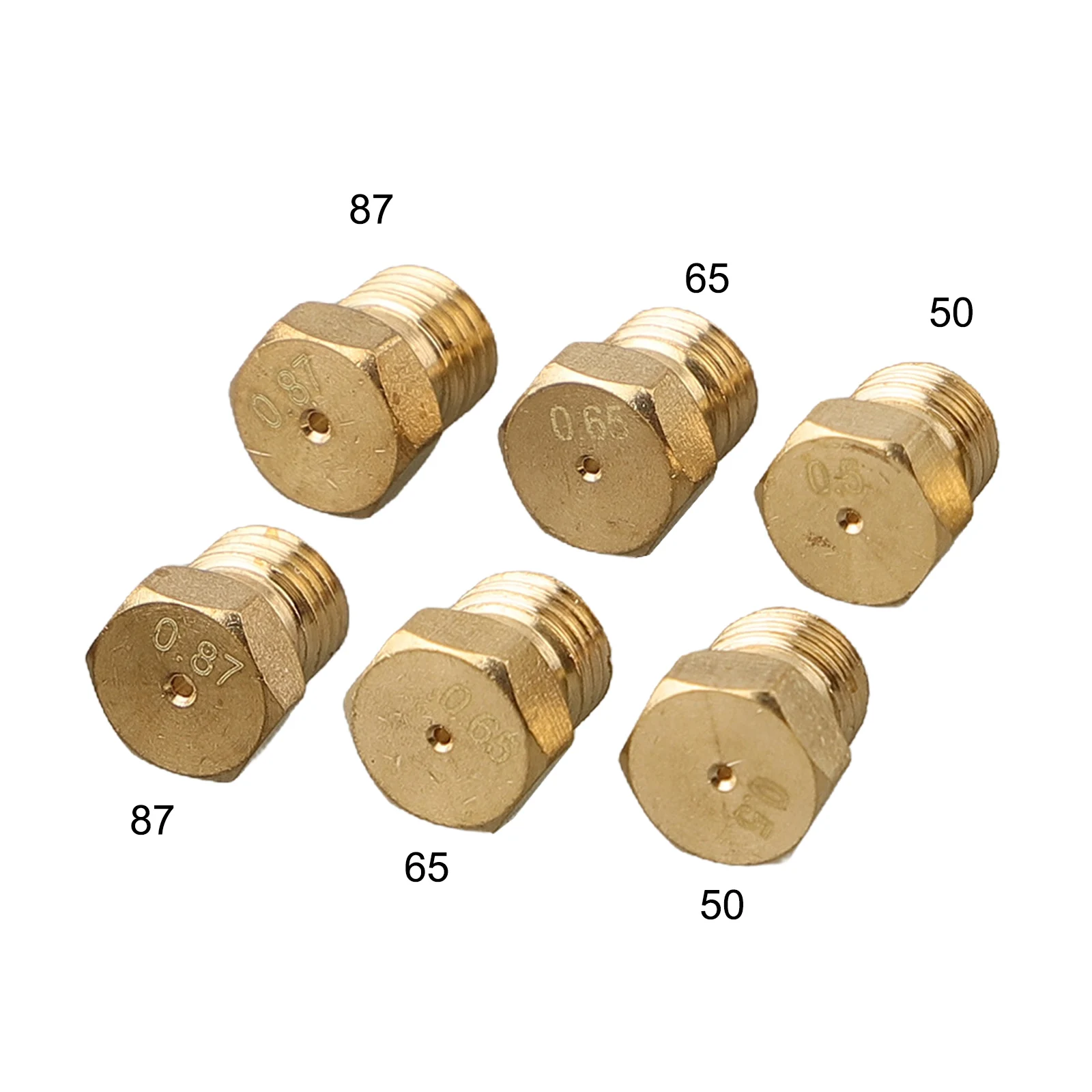 For Kitchen Use For Home Cooking 0.87, 0.87, 0.65, 0.65, 0.5, 0.5 Gas Stove Nozzle Set Versatile Compatibility