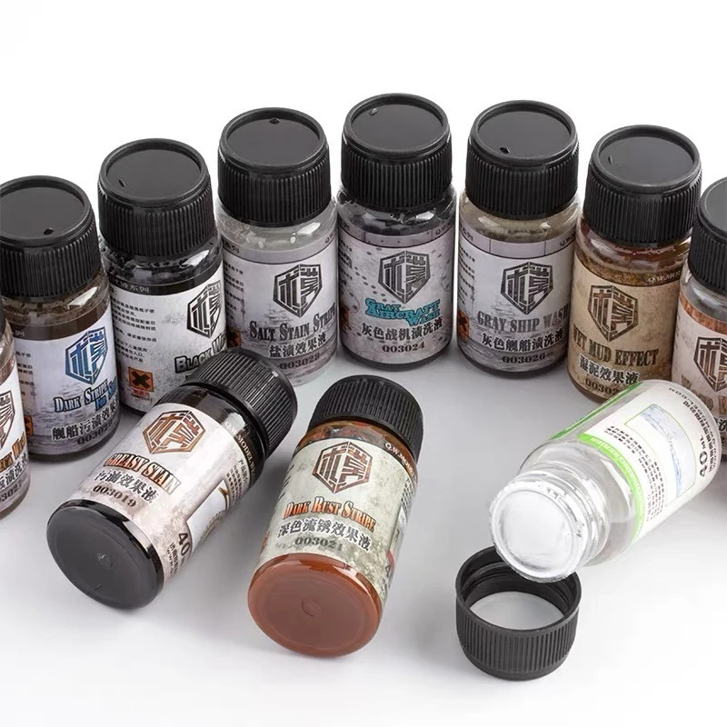 40ml Model Weathering Liquid Rust Chipping Aging Effect Fluid DIY Military Tank/Plane Scene Texture Making Hobby Paint Tools