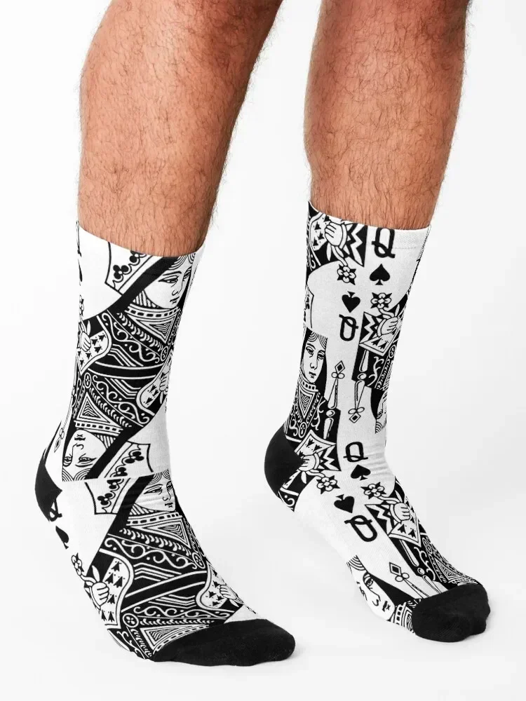 Queen of Spades Socks happy gift Lots aesthetic Ladies Socks Men's
