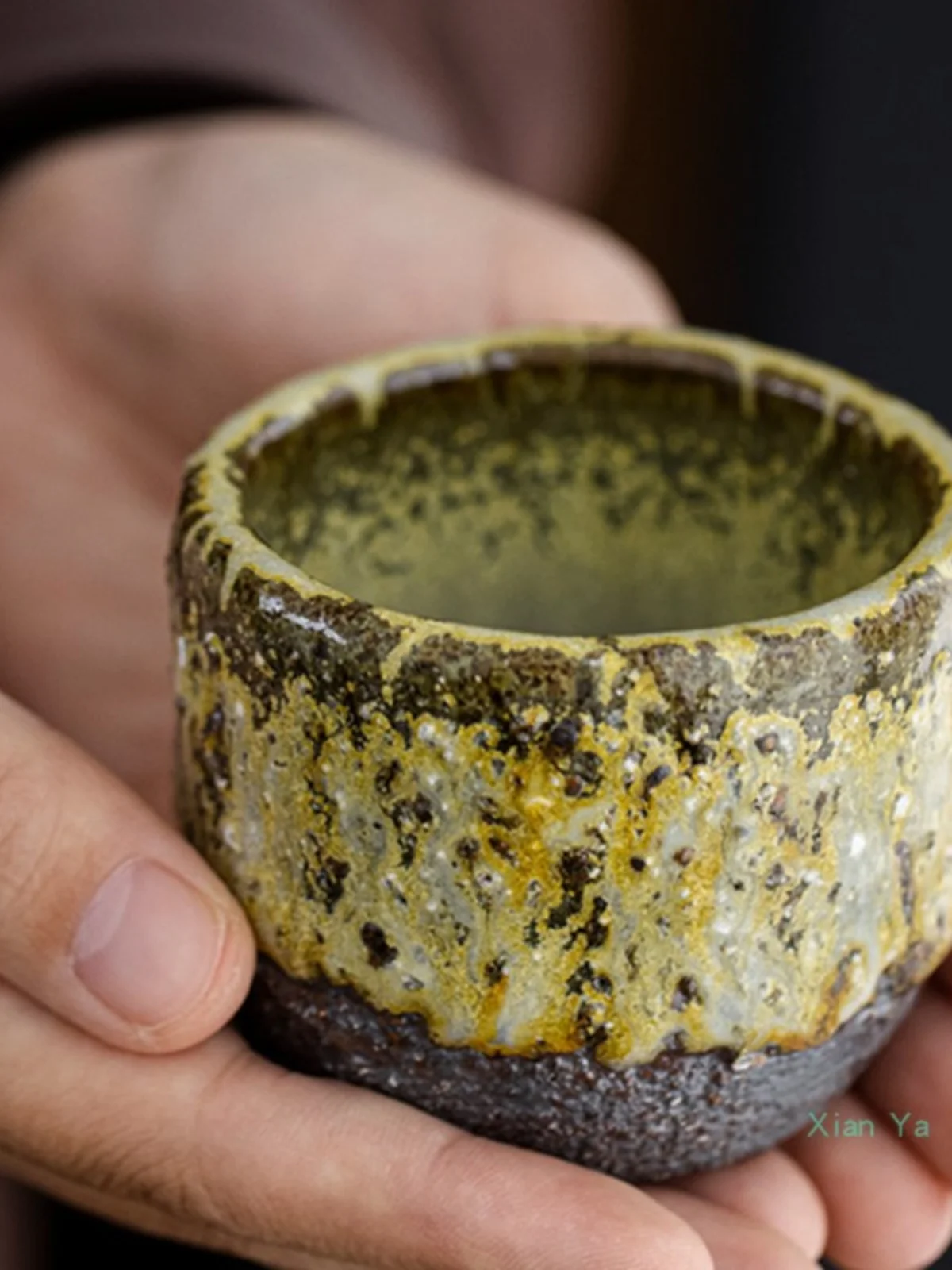 Jingdezhen Stoneware Firewood Master Cup Handmade