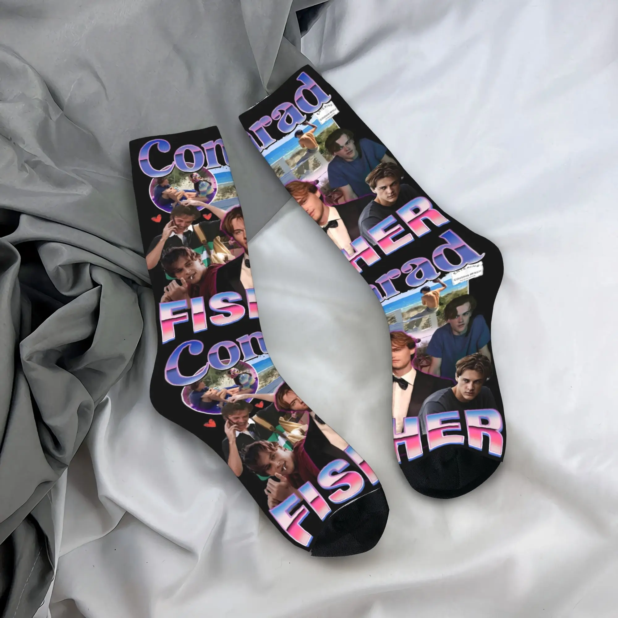 جوارب Cousins Beach Team Conrad The Summer التي تحولت إلى جوارب جميلة للجنسين للرجال، جوارب رياضية مريحة للاستخدام في الهواء الطلق، جوارب بتصميم الخريف