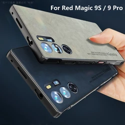 Case For Red Magic 9S Pro Case Luxury Silicone Leather Back Cover For Nubia RedMagic 9 Pro Plus Protect Shell Shockproof Bumper