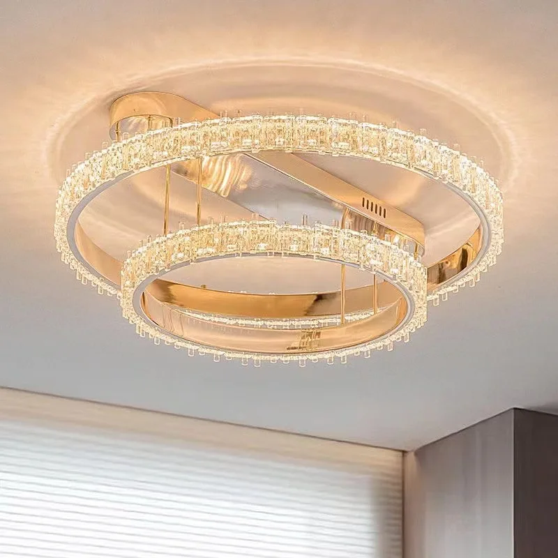 Modern Style Led Ceiling Chandelier for Living Room Bedroom Dining Room Kitchen Black Ring Creative Design Lamp Ceiling Light