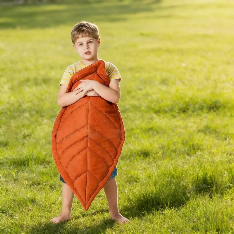 

Детская подушка для ползания, детская мягкая кожа с узором в виде листьев, высококачественный игровой коврик для спортзала, раннее образование, просветление, познание растений