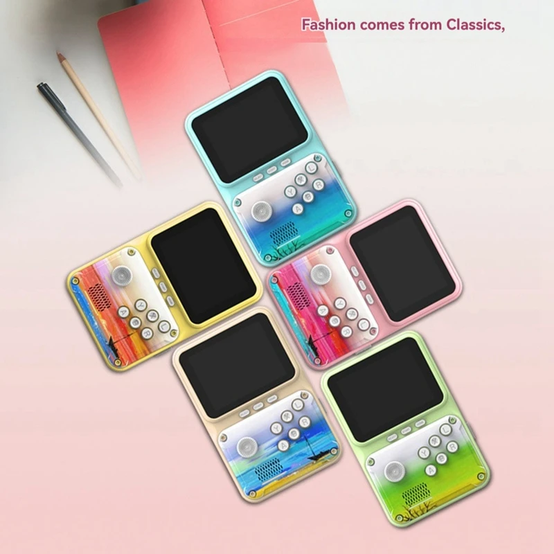 Портативная игровая консоль ABGN в стиле ретро, 2,8 дюйма, 500 игр, ретро-аркада, AV-соединение, поддержка 2 игроков, подарок для детей