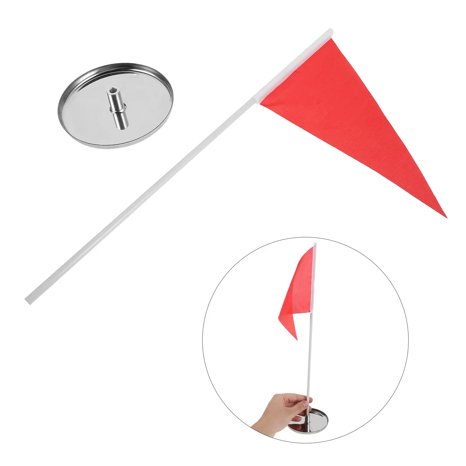 2Sets Stainless Steel Golf Hole Cup High Visibility Putting Green Accessories Backyard Practice Training Golf