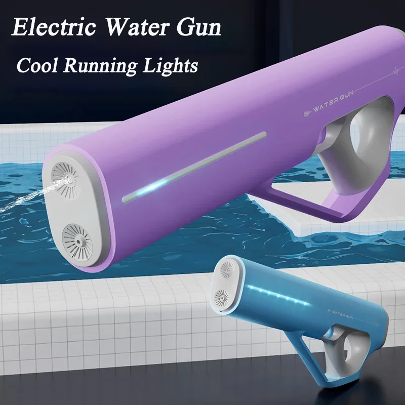 Pistola de agua eléctrica de succión automática para adultos, juguete de gran capacidad, juego automático, nuevo