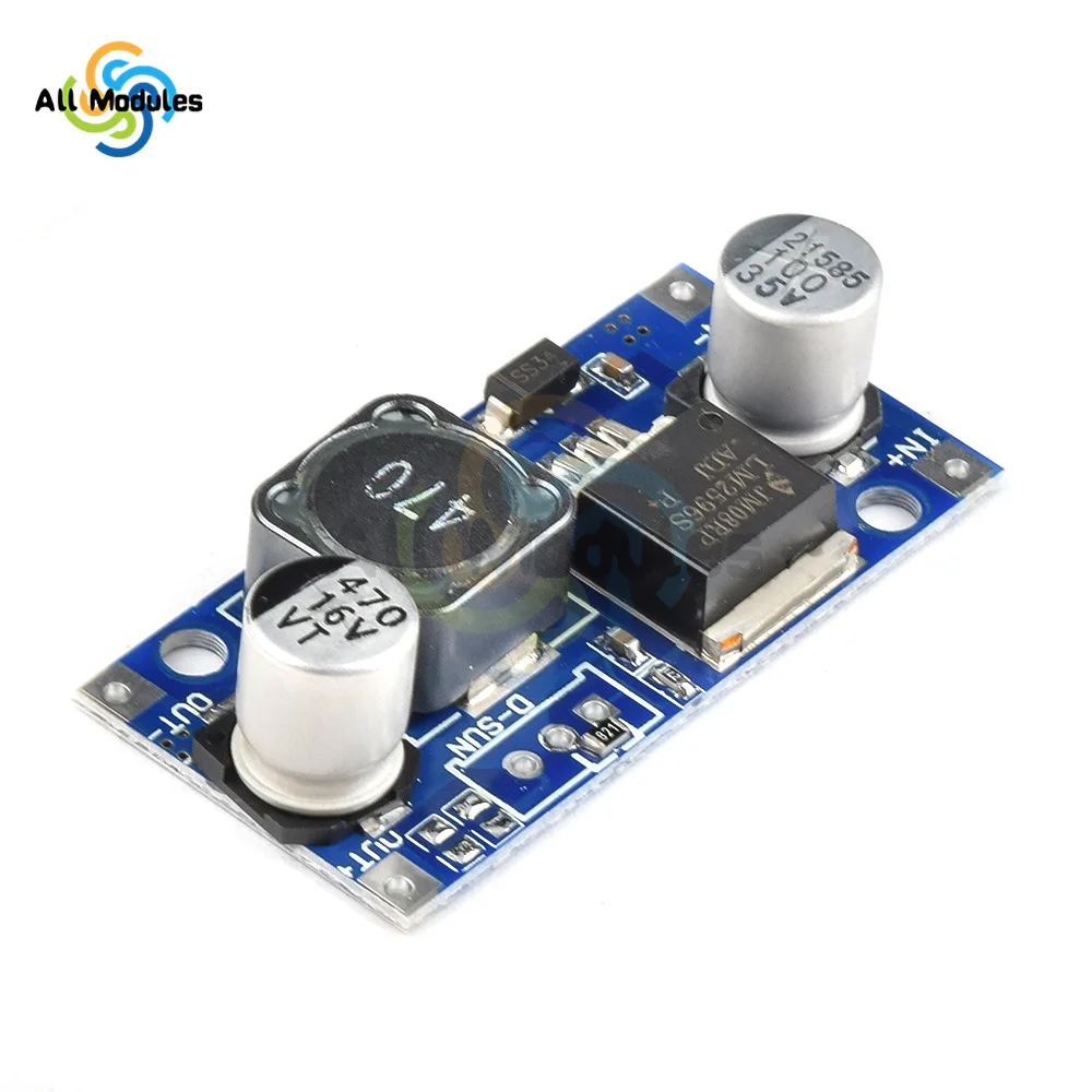 LM2596S DC-DC DC Adjustable Step-down Power Supply Module Regulator Board 3A 3.2V~40V to 3.3V/5V/12V