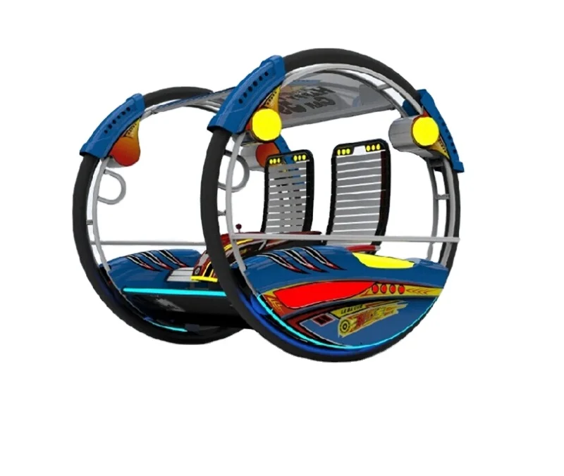Other amusement park products High-capacity left-right rotating electric happy rocking car