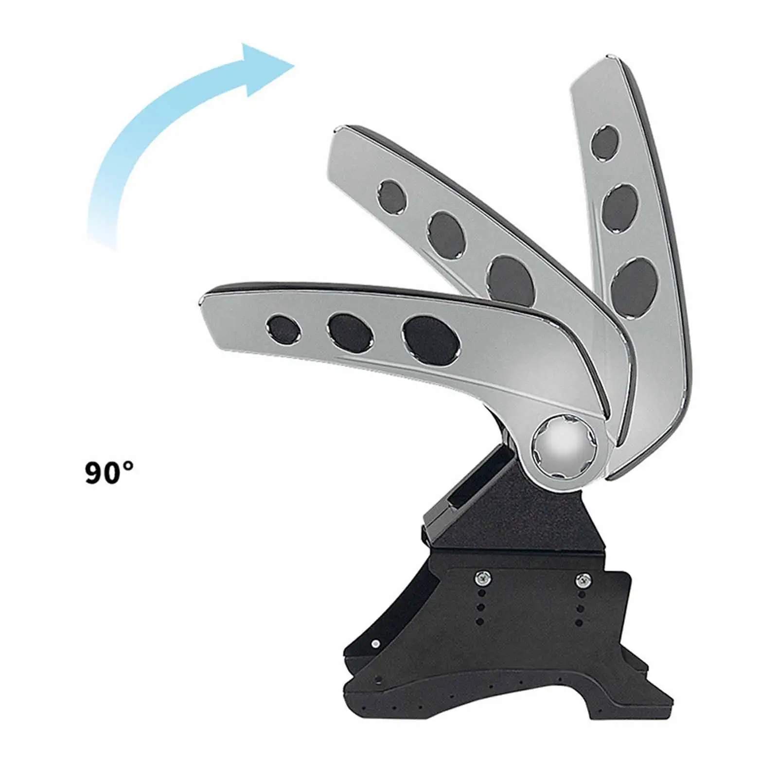 

Center Console Storage Armrest Box Wrist Support Adjustable Elegant PU Easy to Install for Most Vehicles Arm Rest Storage Box