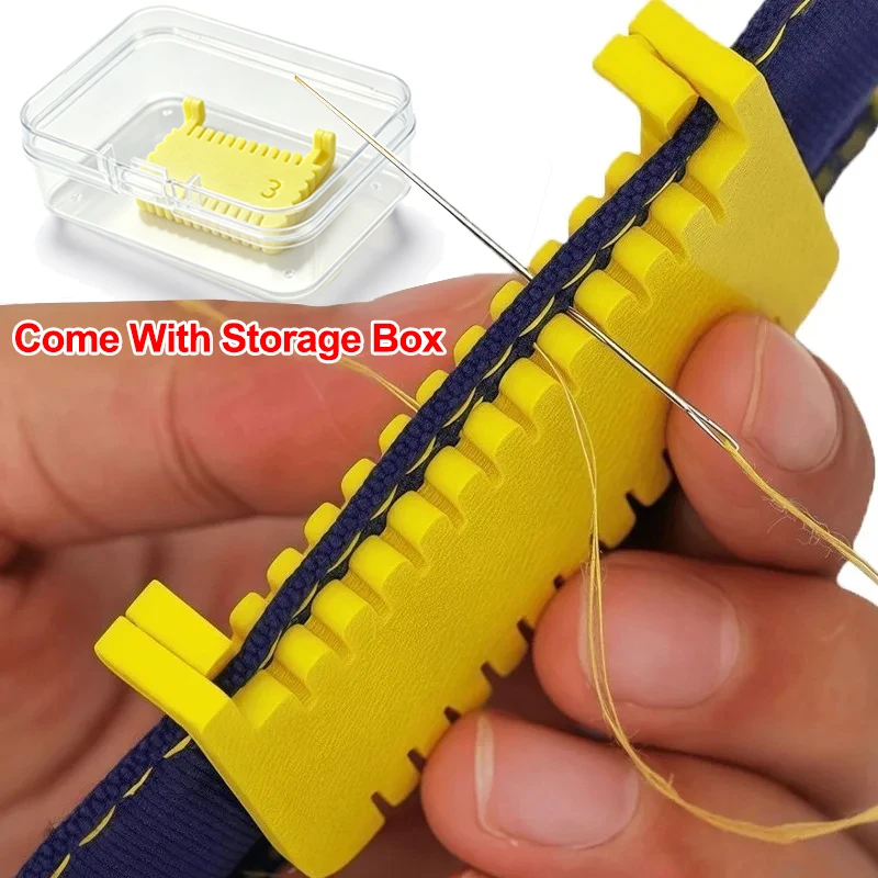 1/2pcs Adjustable Stitch Spacer Sewing Edge Guide Folded Rolling Edge Guide Clip On Edge Sewing Tools With Free Storage Box