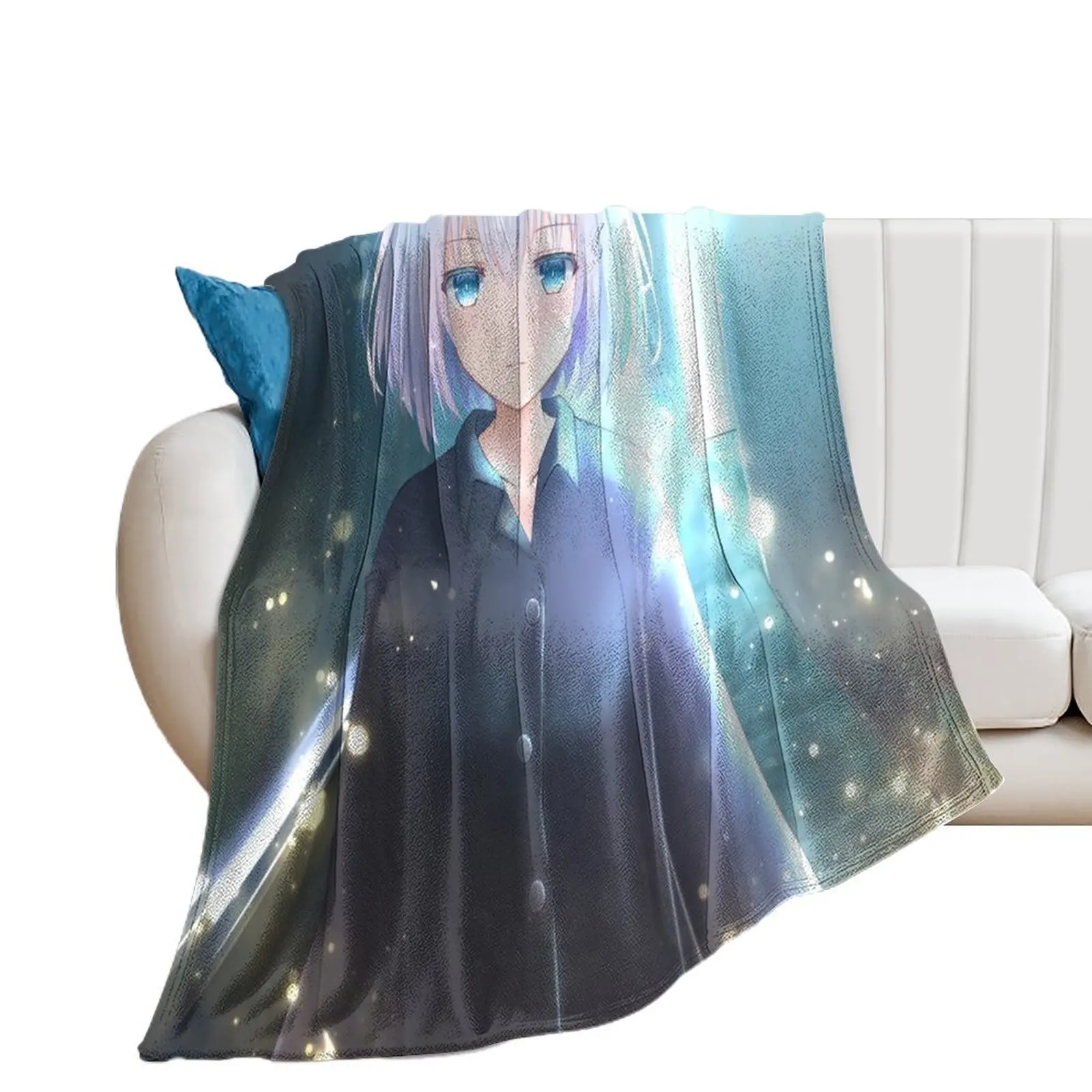 

Tobiichi Origami Date A Live Design Fanart Throw Blanket Cute Heavy Blankets