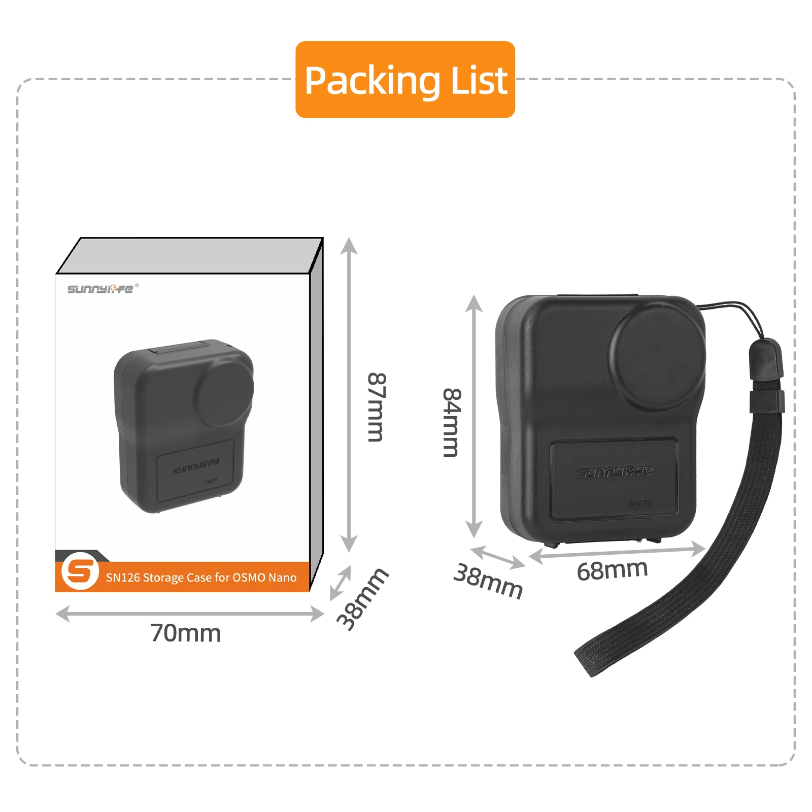 

Durable Hard Storage Case for DJI Osmo Nano - Impact Resistant Scratch-Proof Dustproof Portable Accessory