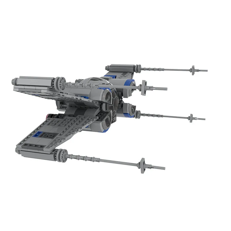 MOC Space Movie TIE-X Starfighter Line Model Building Block Assembly Air Vehicle Collection Toy Gifts