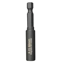 Porte-embout de tournevis, extension de tête hexagonale 1/4 de pouce, barre d'extension magnétique à dégagement rapide, outils à main 60mm, 1 pièce