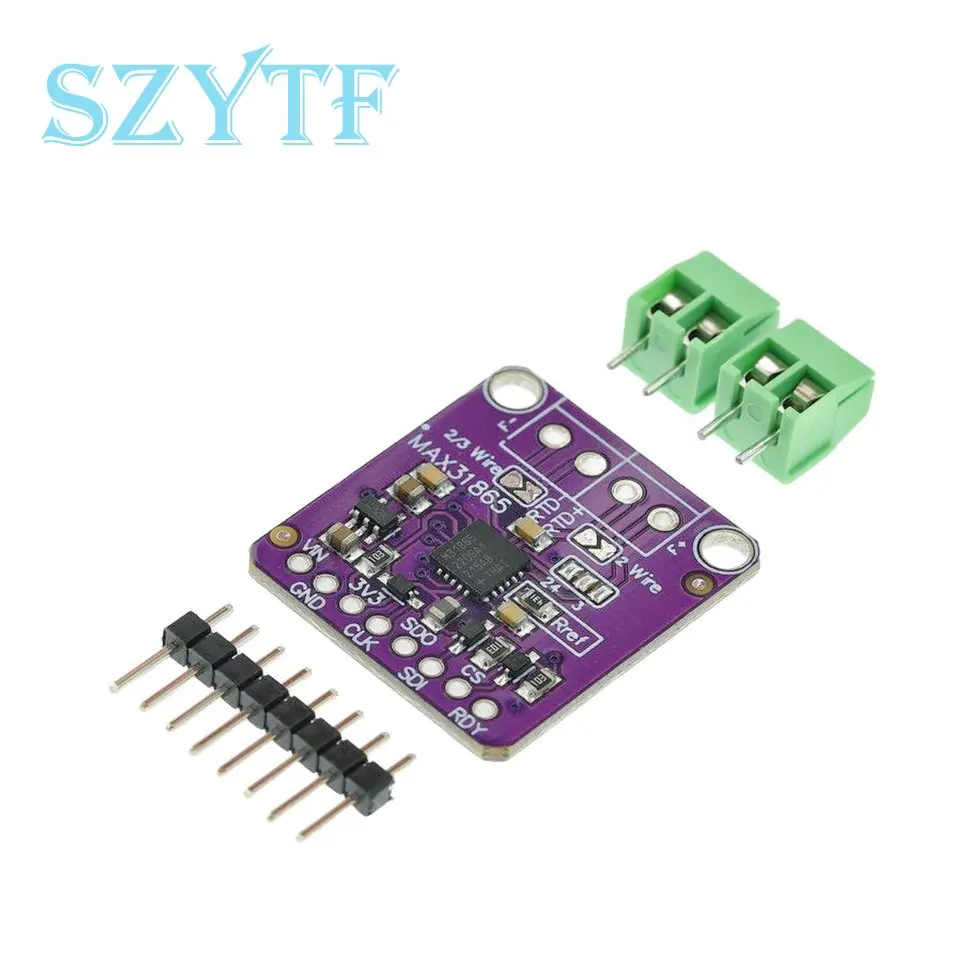 MAX31865 Temperature Sensor Module GY-MAX31865 RTD Digital Conversion Module Electronic DIY Board PT100-PT1000 For Arduino