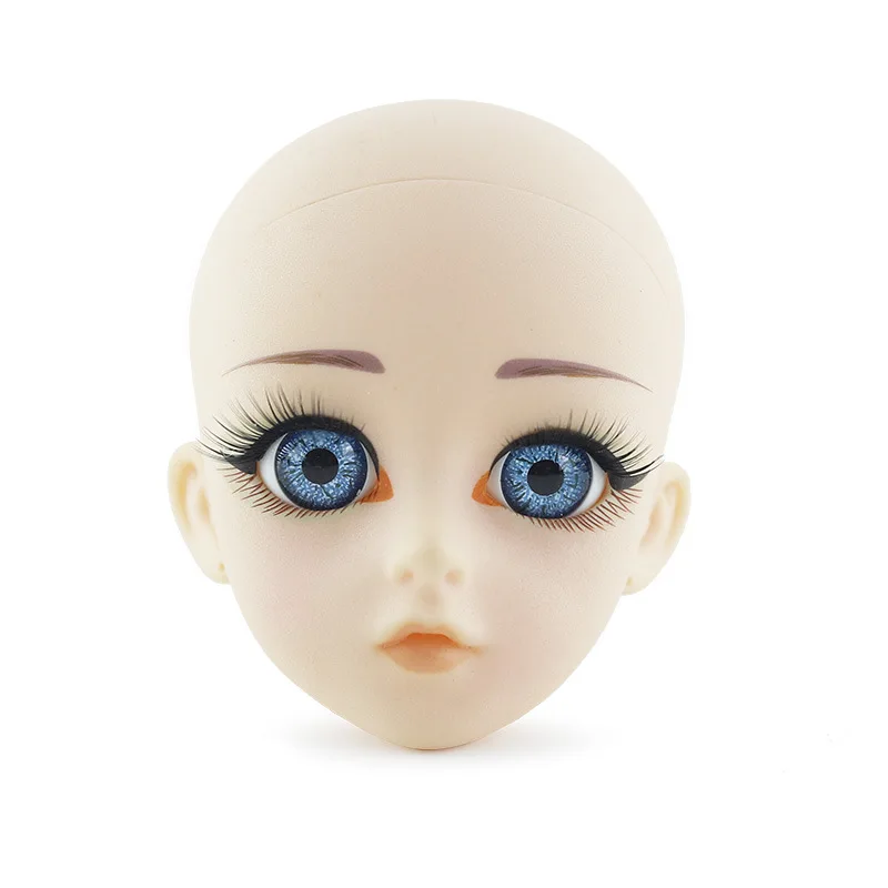 BJD Doll 4 Points 22 Joints Blue Eye Makeup Finished Head 48CM Height General Muscle Naked Baby Hand-made Material