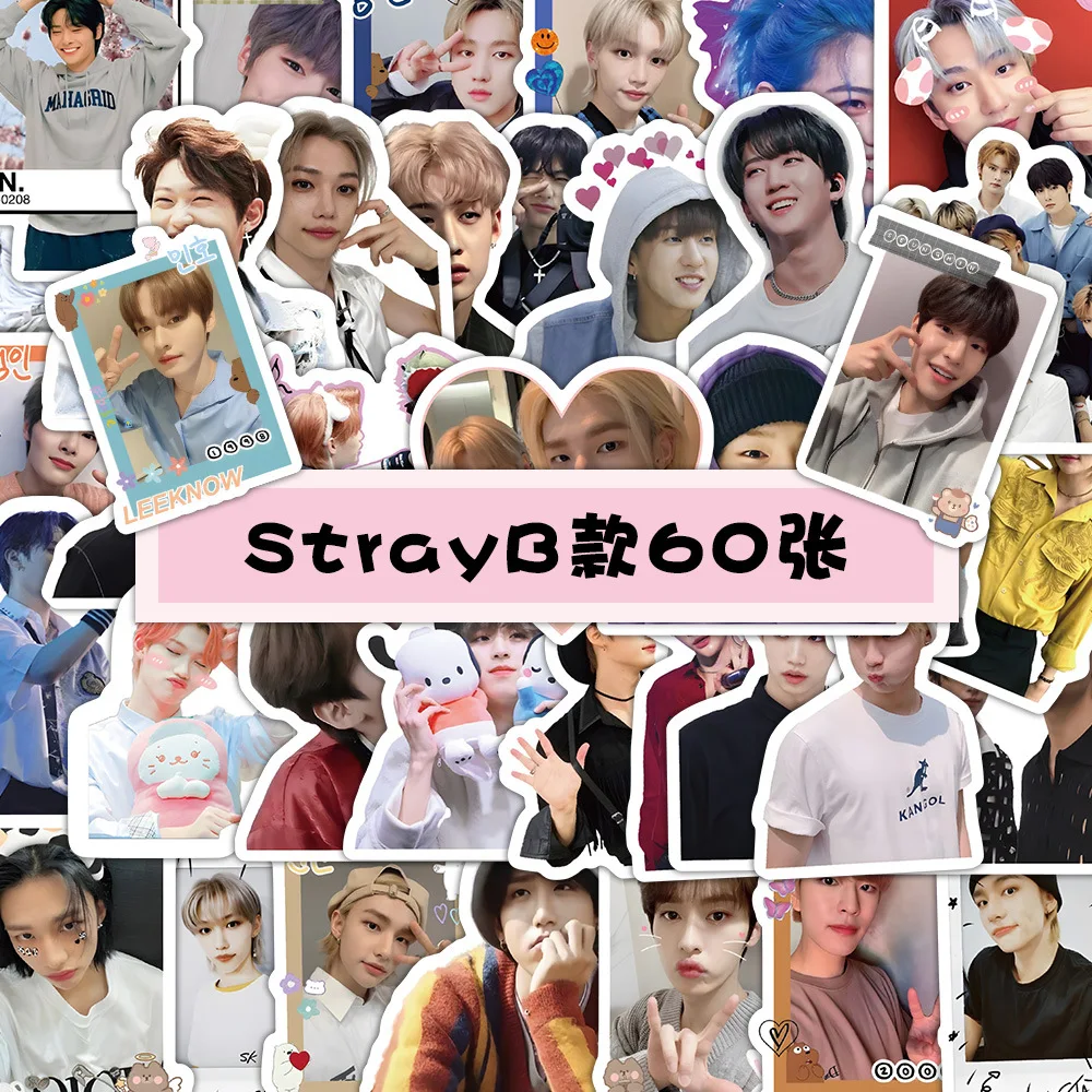 New Stray Kids SKZOO KPOP Korean Wave group bang chan Felix Hyunjin avatar photo scooter guitar water cup sticker gift