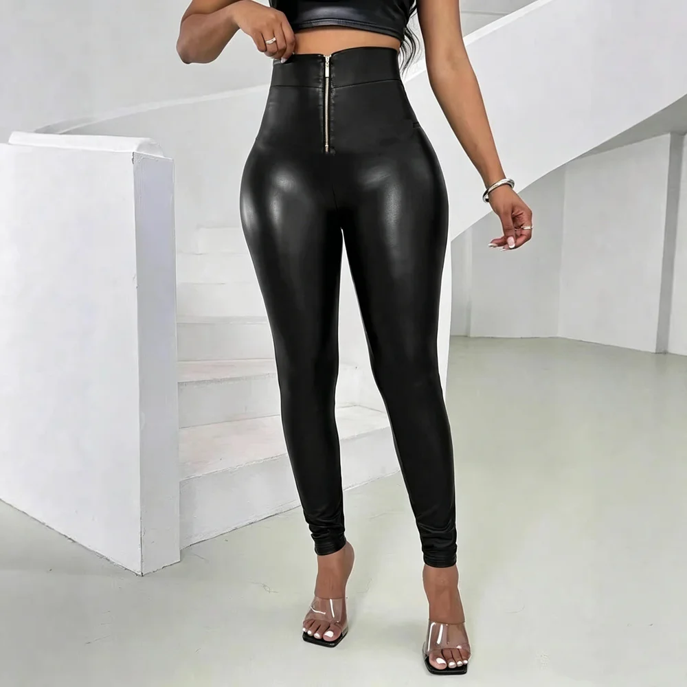 #37 Trending Faux Leather Trousers Right Now