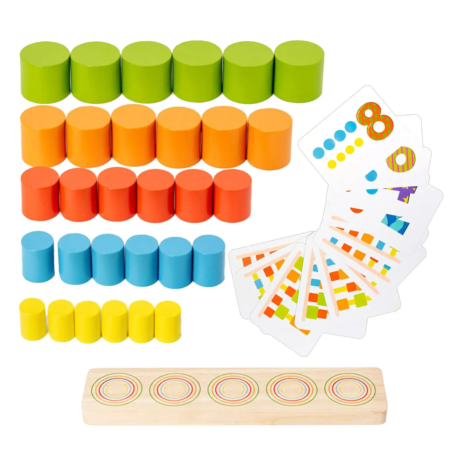 Juegos de apilamiento de madera Juego de equilibrio Montessori para niños, niñas y niños de 3 a 6 años